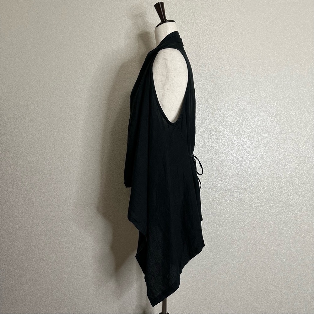 Bryn Walker 100% Linen Open Front Drape Cardigan, Sz Small - Picture 4 of 12